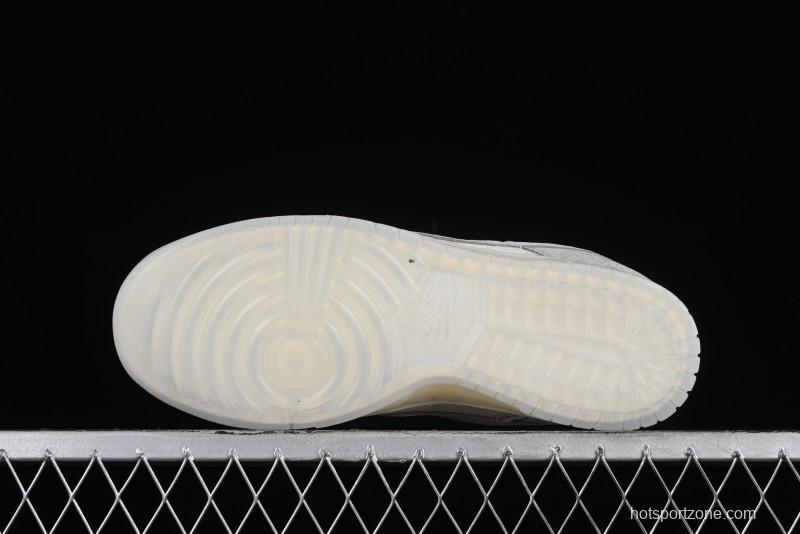 Nike SB Dunk Low LV Collaboration - Beige Grey Crystal Sole Night Light Anniversary High-End Custom Low-Top Casual Sneakers - CR8033-503