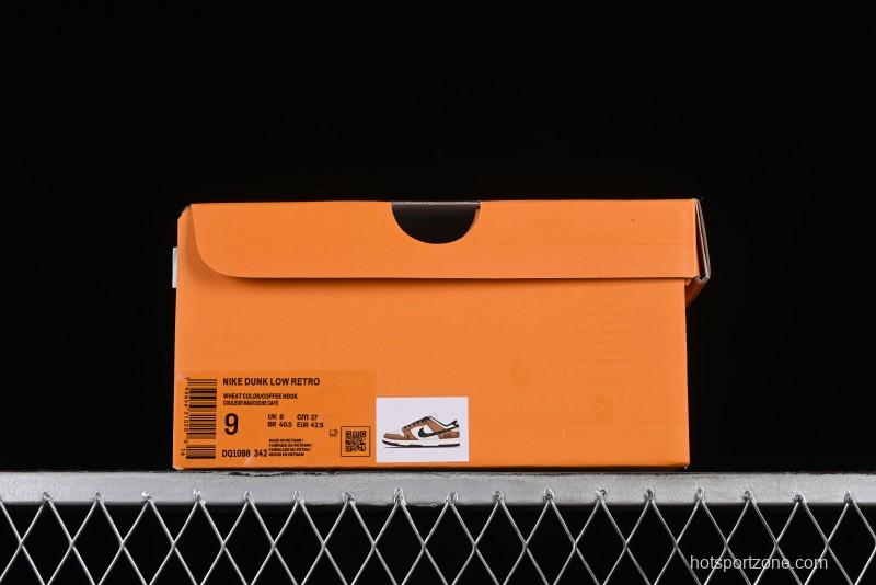 Nike SB Dunk Low LV Collaboration - Brown Black Monogram Anniversary High-End Custom Low-Top Casual Skate Shoes - DQ1098-342