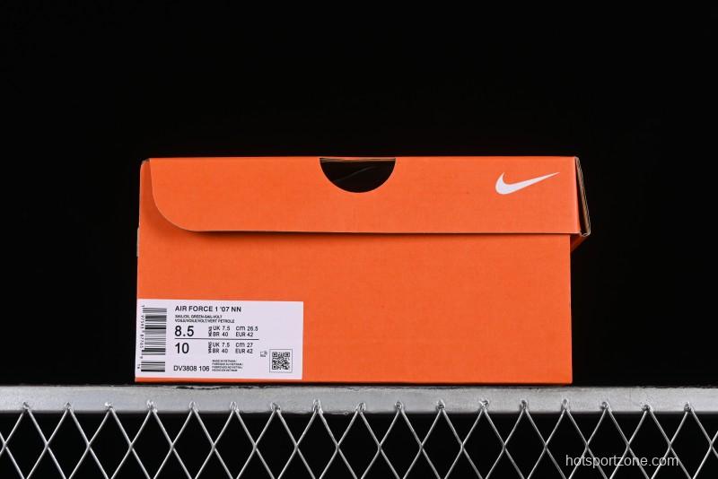 Nike Air Force 1 '07 Low Casual Sneakers in White Green - DV3808-106