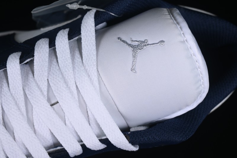 Nike Air Jordan 1 Low AJ1 White Blue Grey Low Top Lifestyle Basketball Shoes - 553558-141