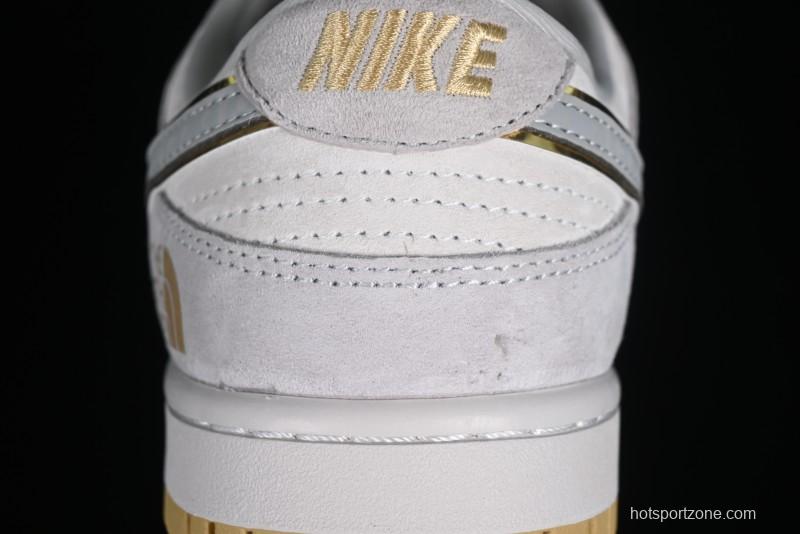 Nike Dunk Low The North Face CDG Collaboration - Gold SB Low Top Skate Shoes - DQ1098-337