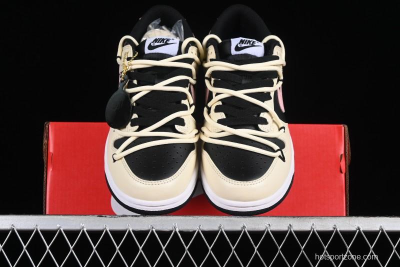 Nike Dunk Low SB Casual Skate Shoes with Smoked Rose Design - FD1232-001