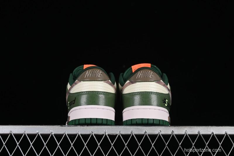 Nike Dunk Low Panda Prank Street Racing Lightyear Distressed SB Strap Low-Top Casual Sneakers - DD1391-300