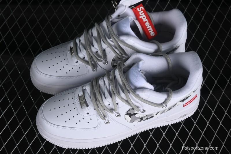 Nike Supreme x Air Force 1'07 Low "Box Logo" Camouflage Print Casual Sneakers - UP1658-595
