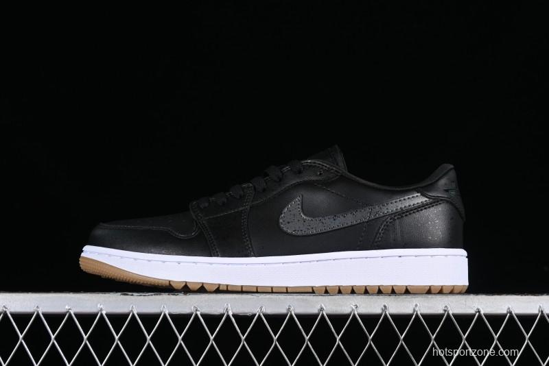 Nike Air Jordan 1 Low Golf Shoes Black Snake Pattern - DD9315-005