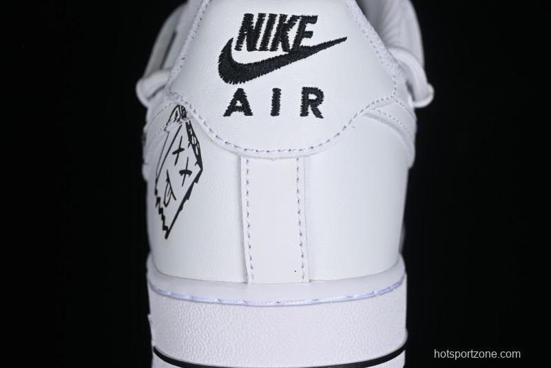 Nike Air Force 1 '07 Low Graffiti Casual Sneakers - CV9879-541