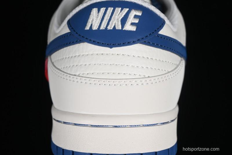 Supreme x Nike SB Dunk Low Casual Skate Shoes with Zoom Air Cushion - DQ1098-335