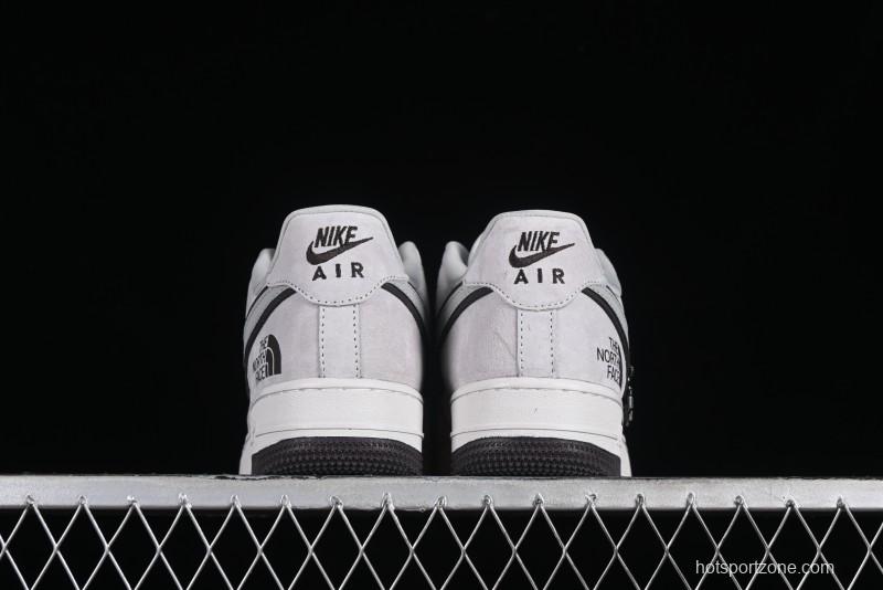 Nike Air Force 1'07 Low The North Face CDG Collaboration - Beige Grey Pigskin Low-Top Casual Sneakers - HD1968-015