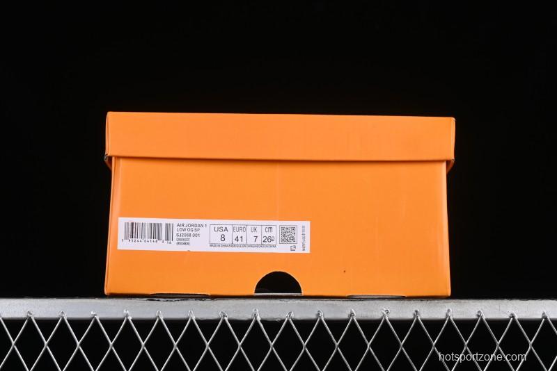 Nike Air Jordan 1 Low OG SP Travis Scott x Fragment Design Collaboration Sneakers - SJ2068-001