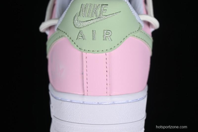 Nike Air Force 1 '07 Low Casual Sneakers with Dreamy Butterfly & Pastel Macaron Colorway - VV1998-013