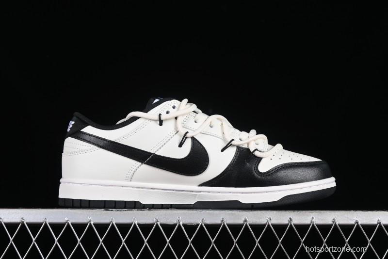 Nike Dunk Retro Saml Panda Mischief Low-Top Casual Sneakers with SB Lace and Retro Black-White Design - DD1391-100