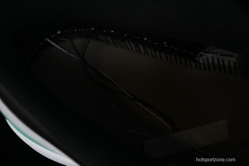 Nike Air Jordan 1 Low Retro Basketball Shoes in Mint Green and Black - 553558-131