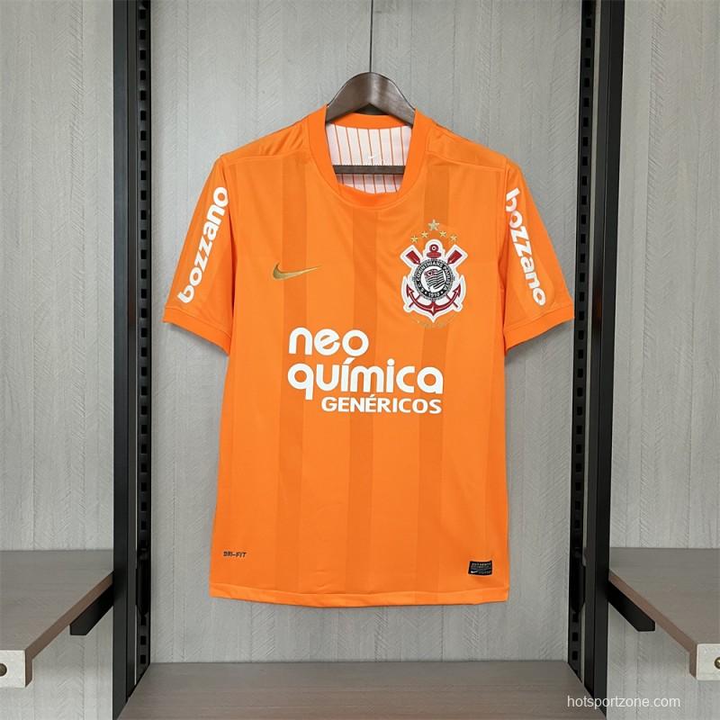 2010 Retro Corinthians Goalkeeper Orange Jersey