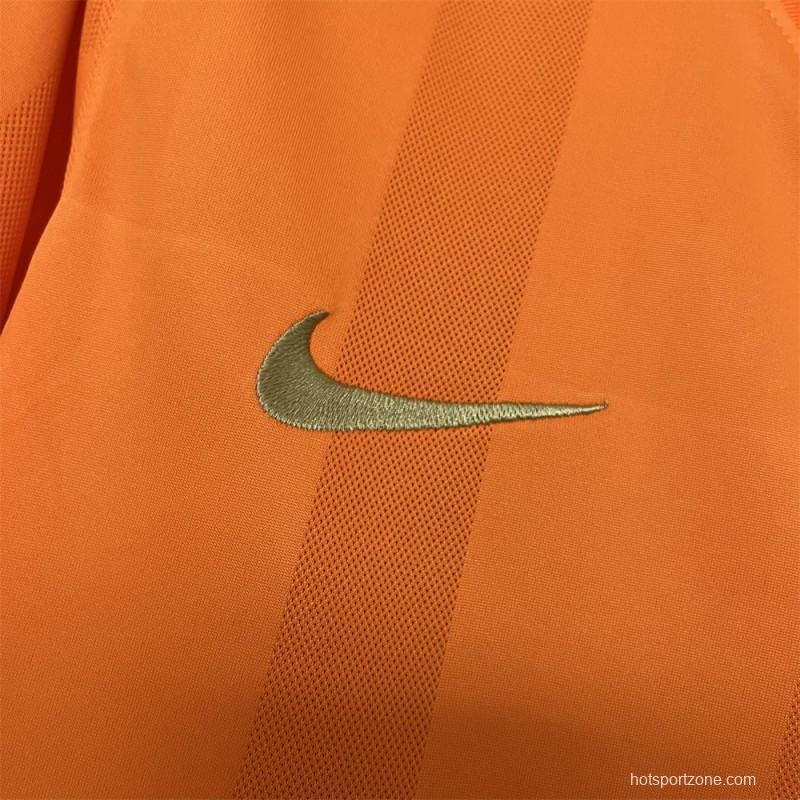 2010 Retro Corinthians Goalkeeper Orange Jersey