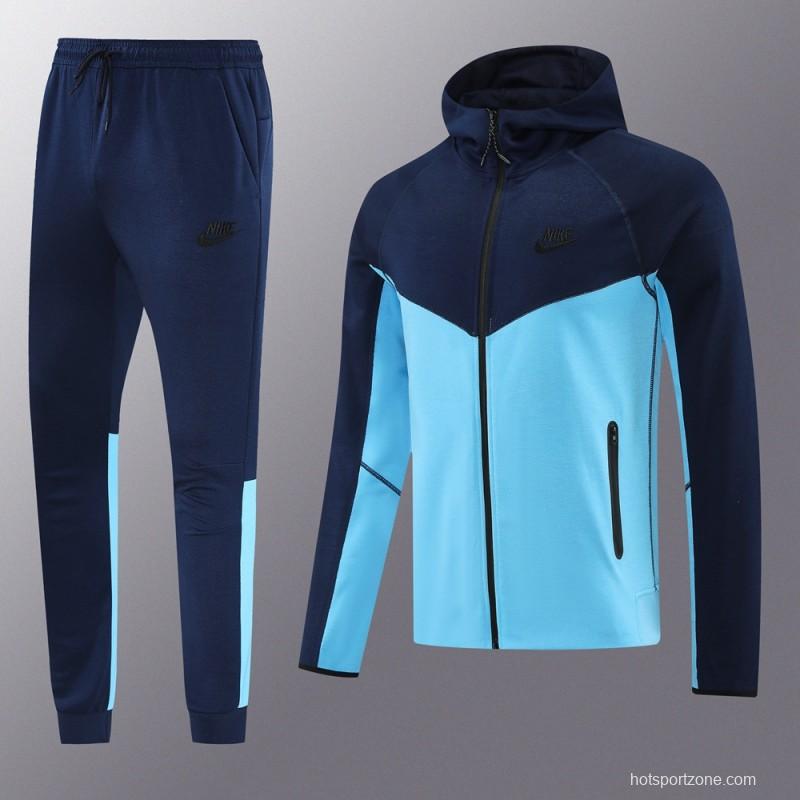 2024 NIKE Navy/Blue Full Zipper Jacket +Long Pants