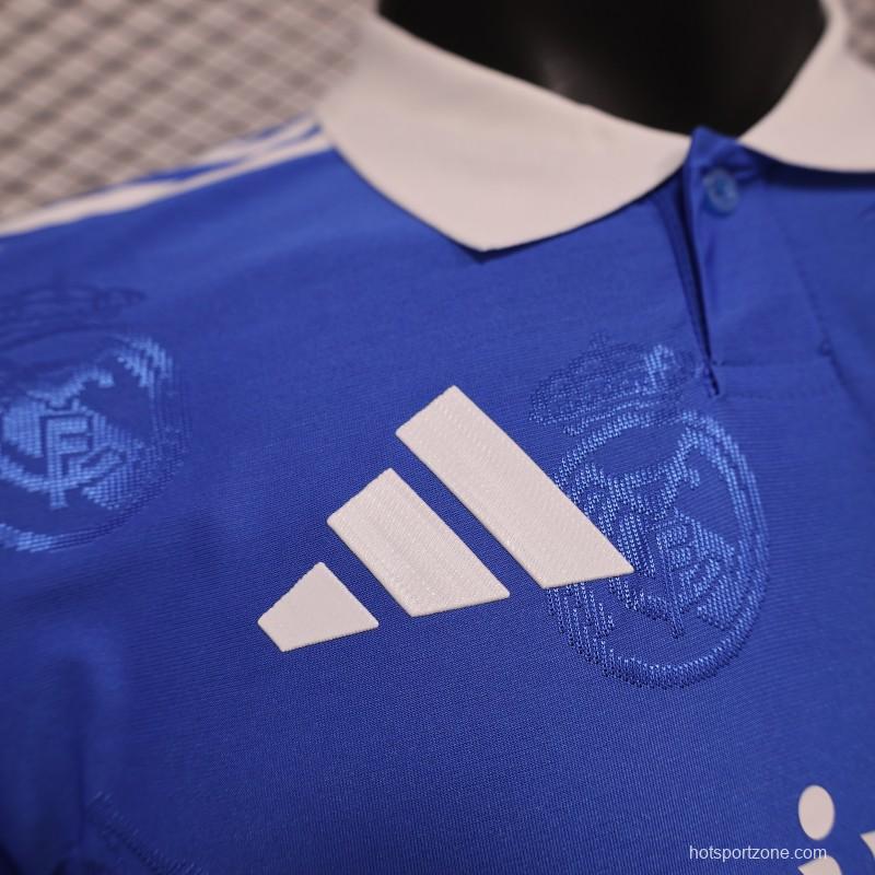 Player Version 24/25 Real Madrid Blue Pre-Match Jersey