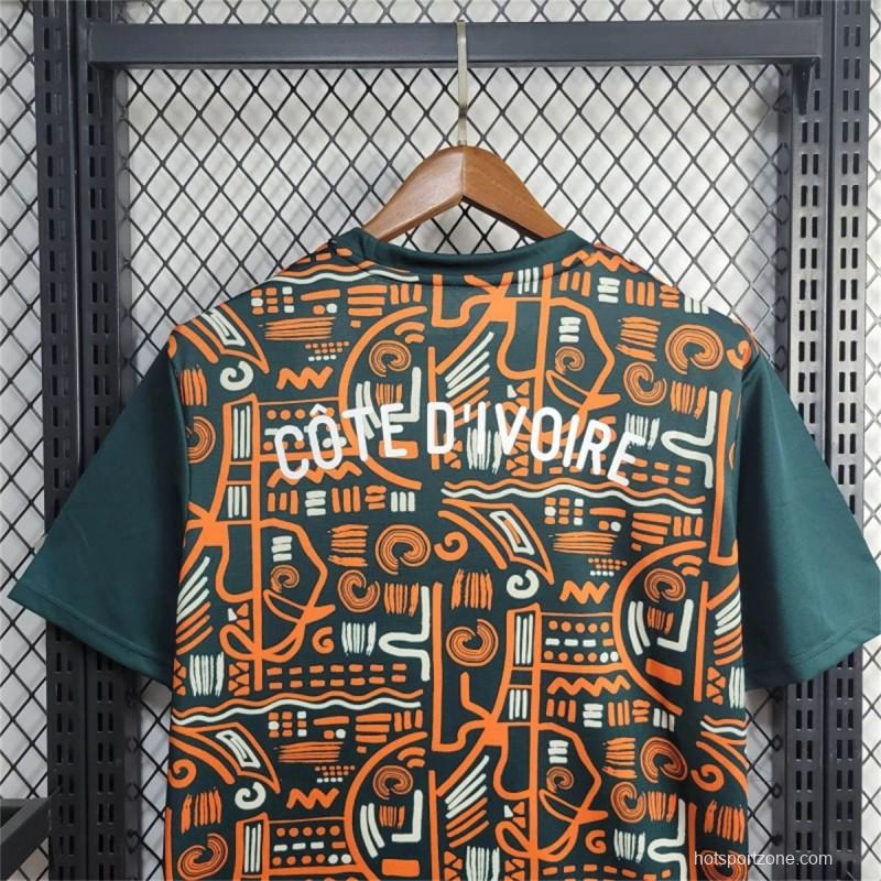2024 Ivory Coast Pre-Match Train Jersey