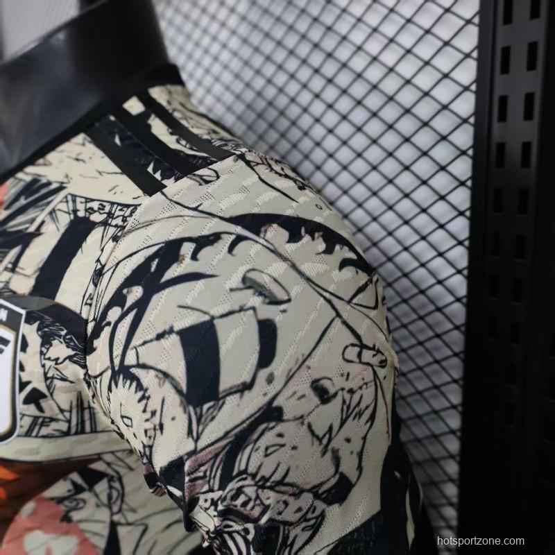 Player Version 2025 Japan White with Naruto Anime Character Graphic Jersey