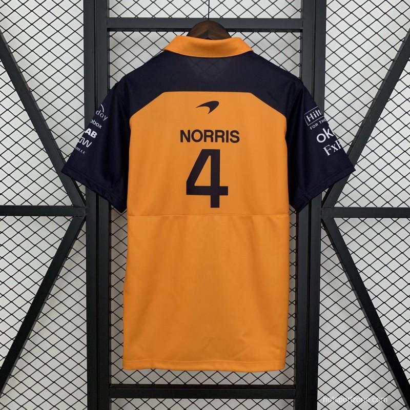 2025 F1 Formula Orange/Navy Mclaren Jersey