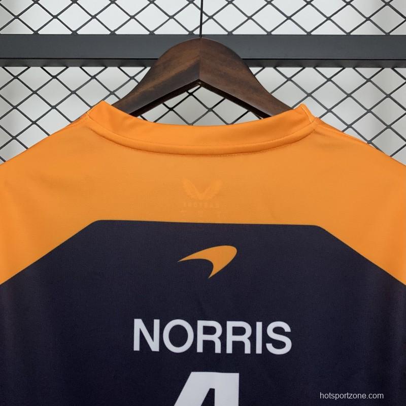2025 F1 Formula Orange/Navy Mclaren Norris Jersey