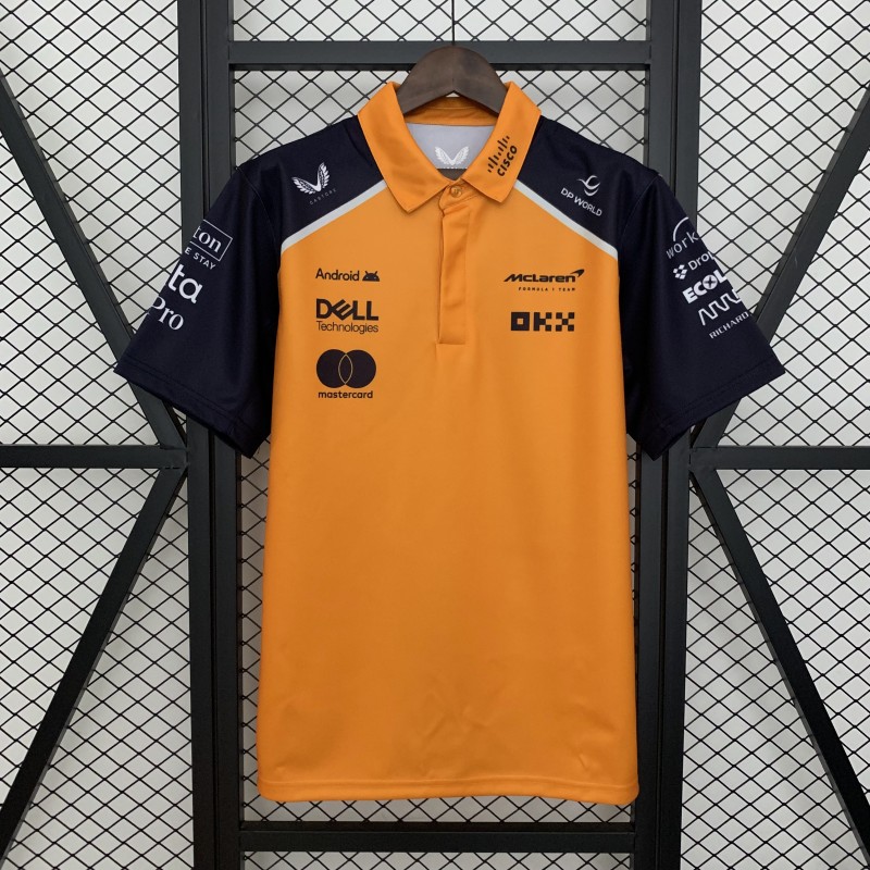 2025 Polo F1 Formula  Orange Mclaren  Jersey