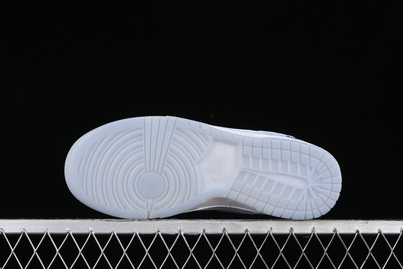 Nike SB Dunk Low Supreme Collaboration - Ice Crystal Blue Anniversary High-End Custom Low-Top Casual Skate Shoes - JH8039-939