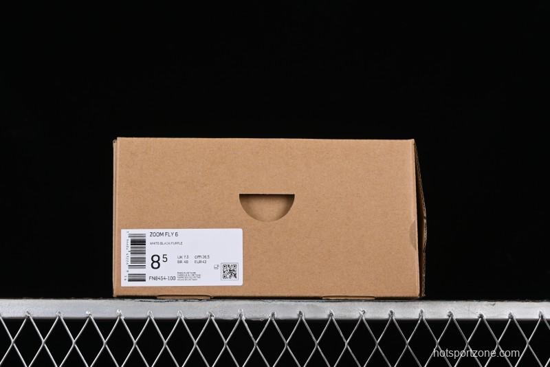 Nike Zoom Fly 6 Lightweight Responsive Running Shoes with Flyknit and React Technology - FN8454-100