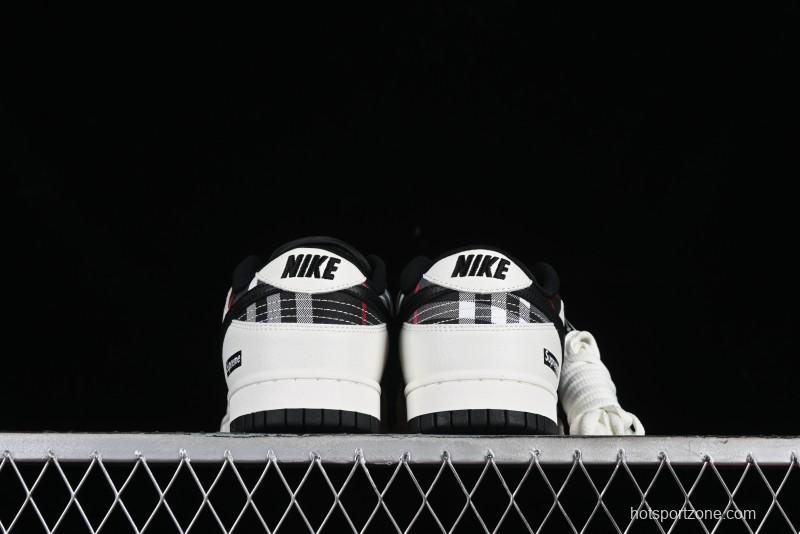 Nike SB Dunk Low Supreme Plaid Colorway Low-Top Casual Skateboarding Shoes - SP1098-071