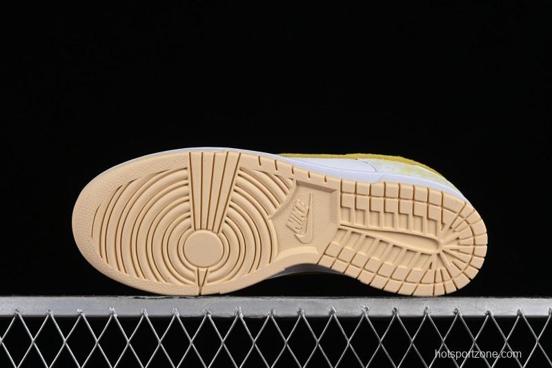 Nike SB Dunk Low Premium Yellow White SB Shattered Backboard Fashion Casual Skate Shoes - DM9467-700
