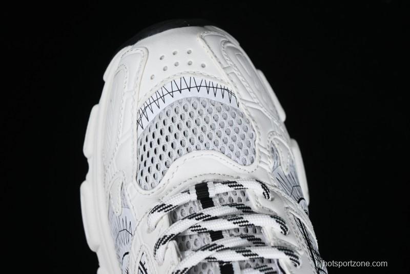 Dior Chrono Round Toe Lace-Up Lifestyle Casual Running Shoes - 59K GREY