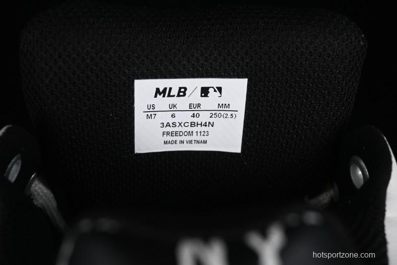 MLB Chunky Classic Base Heel Monogram Lightweight Platform Sneakers with 6cm Height Boost - 3ASXCBH4N50BKS