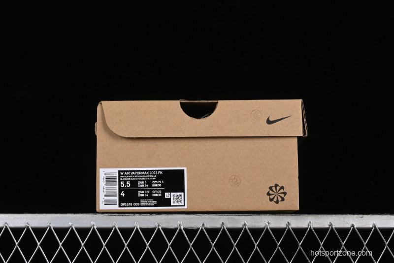 Nike Vapormax 2023 Flyknit Breathable Casual Running Shoes with Full-Length Air Cushion - DV1678-009