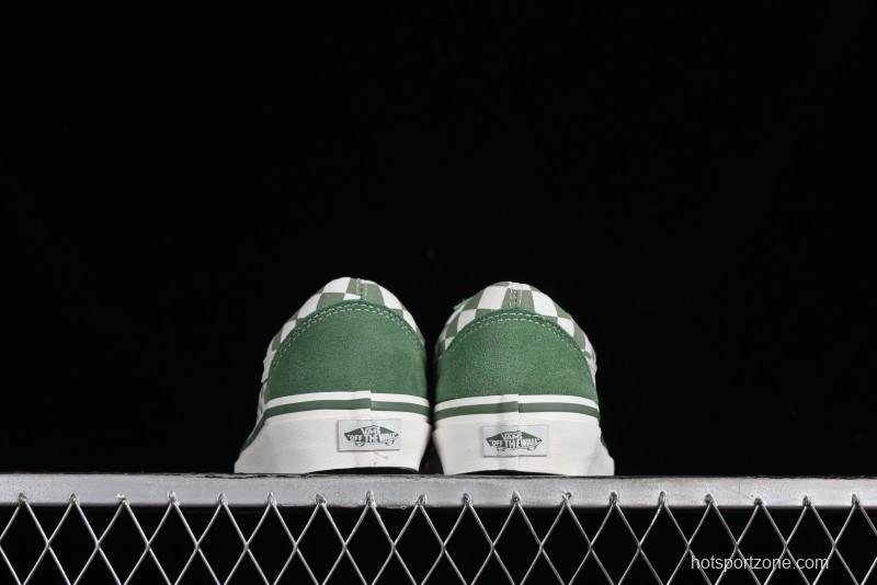 Vans Old Skool Reissue 136 Checkerboard Green Retro Canvas Shoes - VN000MT6V0N