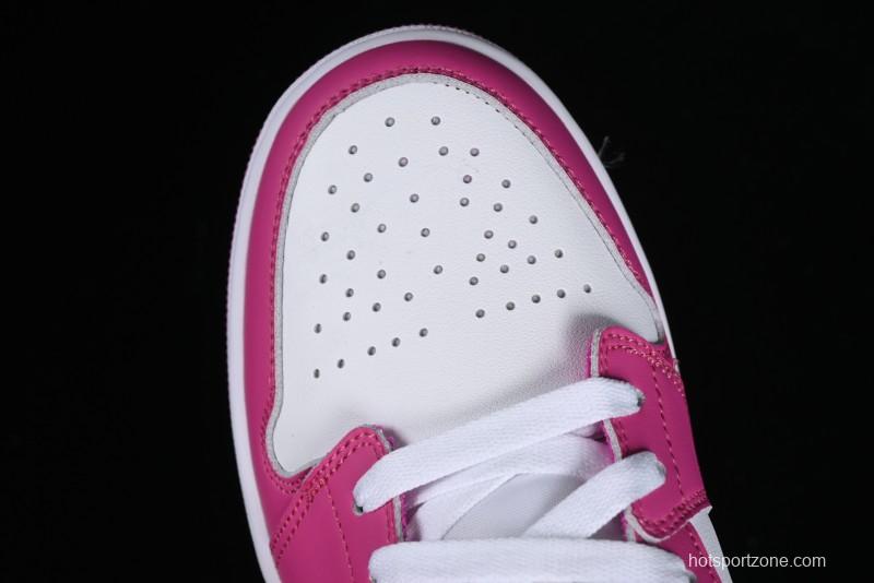 Nike Air Jordan 1 Low AJ1 Rose Pink Low-Top Casual Lifestyle Sneakers - FV8486-600