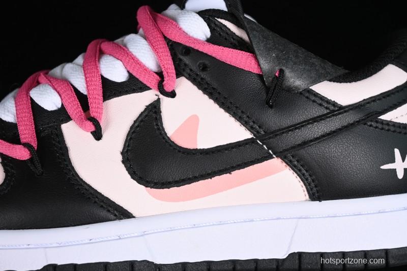 Nike Dunk Low SB Raspberry Mousse Pink Strap Casual Skate Shoes - CW1590-100