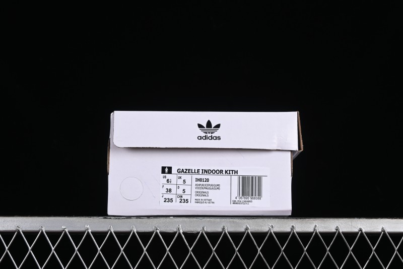 Adidas Originals Gazelle Indoor Kith Retro Casual Slip-Resistant Wear-Resistant Low-Top Sneakers - IH0120