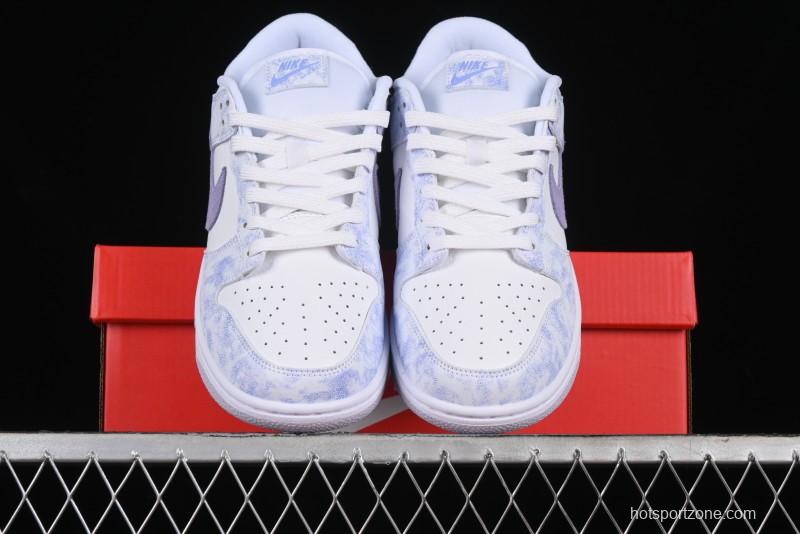 Nike SB Dunk Low Premium White Light Purple Skateboarding Shoes - DM9467-500