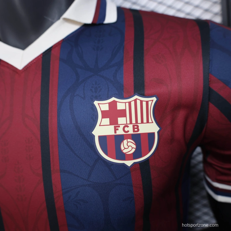 25/26 Player Version Modernist FC Barcelona Polo Jersey