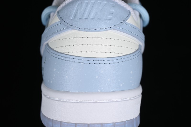 Nike Dunk Low SB Casual Sneakers in Light Blue with Sea Salt Lime Accents - FJ7743-194