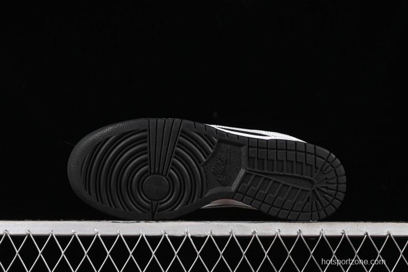 Nike SB Dunk Low Supreme Collaboration - Reverse Black White Swoosh Anniversary Custom Low-Top Casual Sneakers - FC1688-144