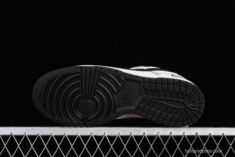 Nike SB Dunk Low UN Collaboration - Beige Black Swoosh Anniversary High-End Custom Low-Top Casual Skate Shoes - FC1688-139