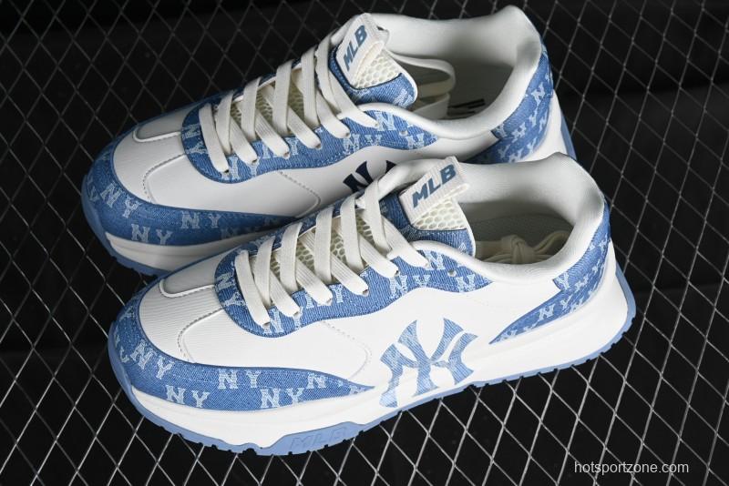 New York Yankees MLB Chunky Runner Denim Monogram Lightweight Casual Sneakers - 3ARNCRD4N50BLS