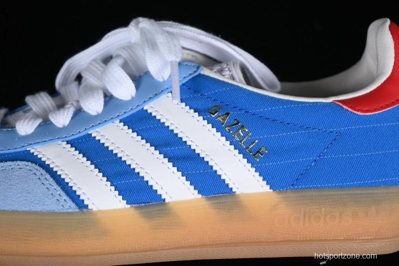 Adidas Originals Gazelle Indoor IF9643 Retro Casual Low-Top Skateboard Shoes with Anti-Slip and Wear-Resistant Sole