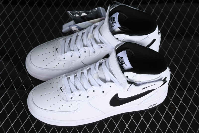 Nike Air Force 1 '07 Mid Casual Sneakers in White/Black - DV0806-101