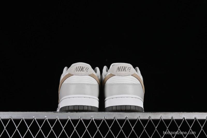 Nike Dunk Low SB Casual Sneakers in Light Grey/Khaki - FJ4188-001
