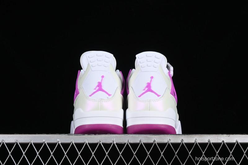 Nike Air Jordan 4 Retro Sneakers with Hyper Violet Accents - FQ1314-151
