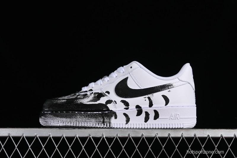 Nike Air Force 1 '07 Low Custom Hand-Painted 2D Industrial Scene Casual Sneakers - 315122-311