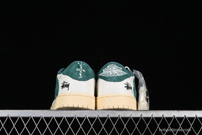 Nike Travis Scott x Fragment Design x Air Jordan 1 Low OG SP AJ1 Retro Sneakers with Unique Collaboration Details - YQ2088-669