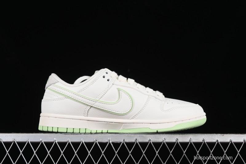 Nike SB Dunk Low Bape Collaboration - Apple Green Anniversary High-End Custom Low-Top Casual Skate Shoes - CF3688-010