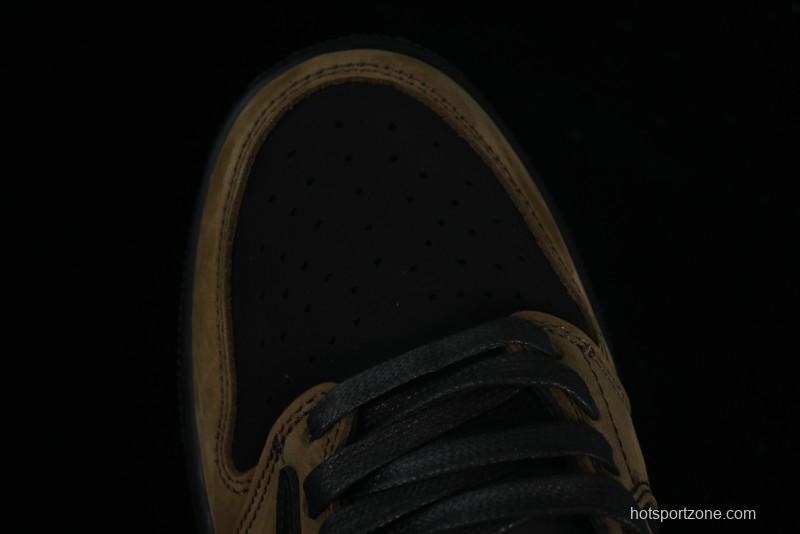 Nike Travis Scott x Air Jordan 1 Low OG AJ1 Reverse Swoosh Sneakers - DM7866-202